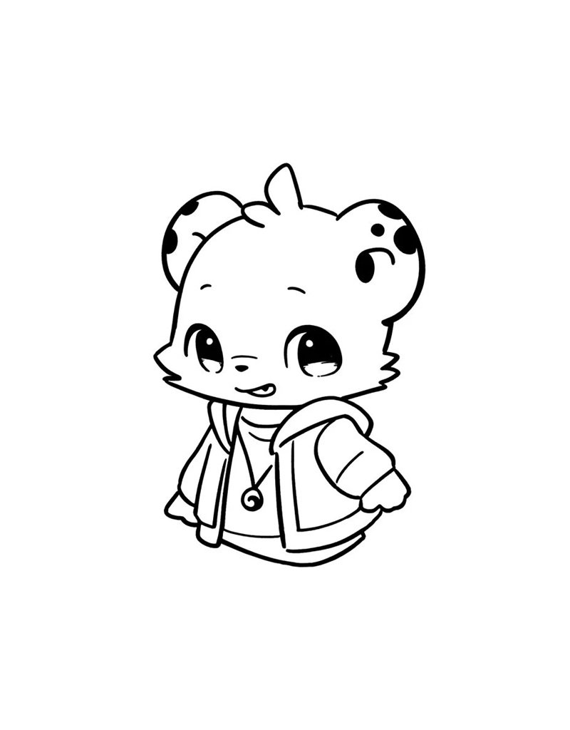 How to draw a cartoon jaguar 5