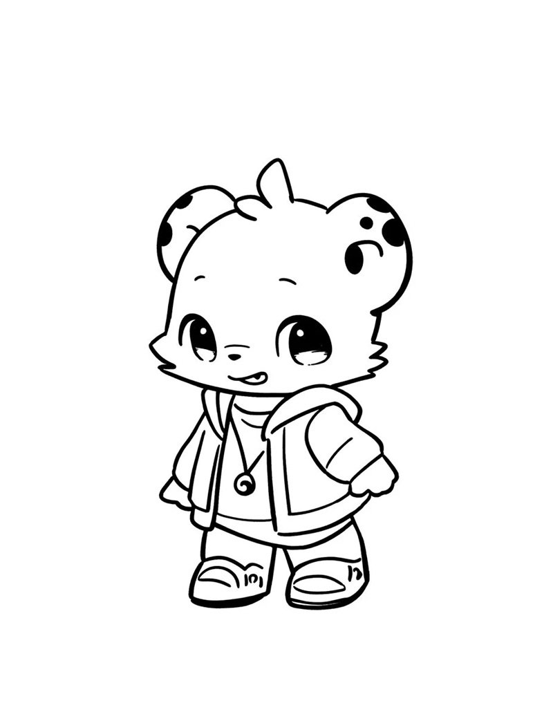 How to draw a cartoon jaguar 6