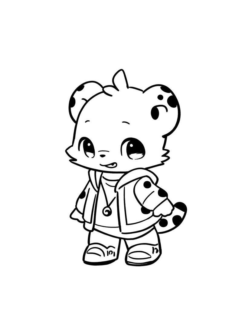 How to draw a cartoon jaguar 