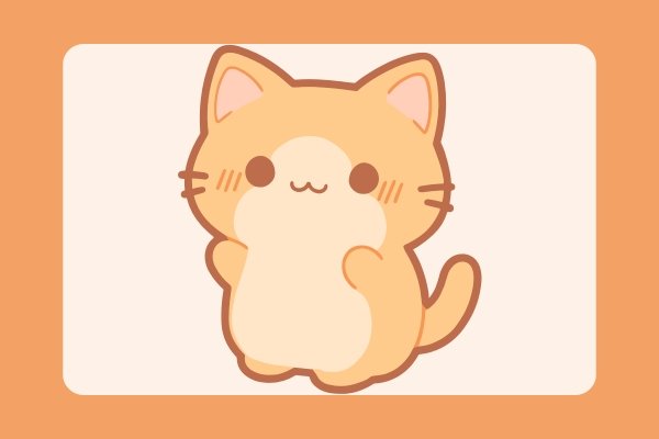 how to draw a cat easy​