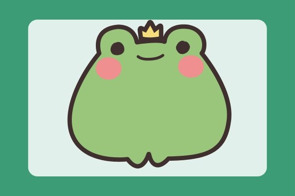 how to draw a frog easy