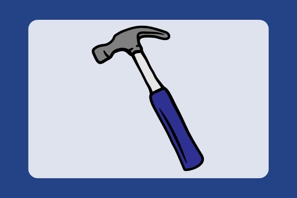 how to draw a hammer
