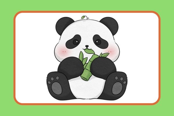 how to draw a panda