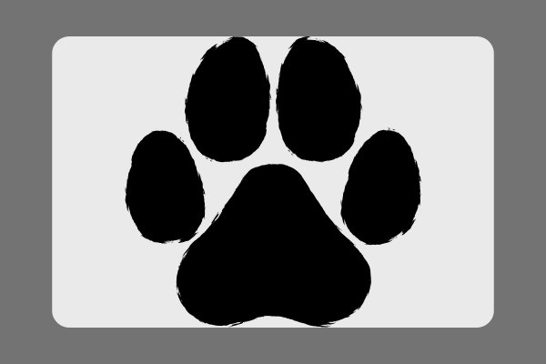 how to draw a paw print