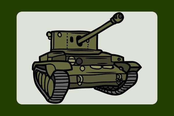 how to draw a tank