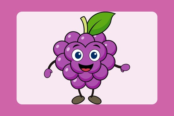 how to draw grapes