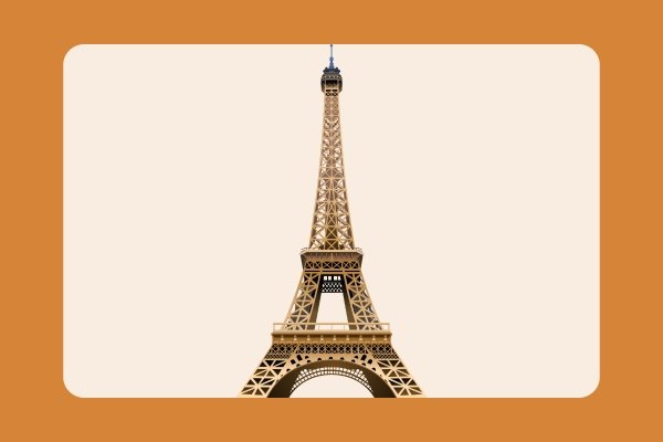 how to draw the eiffel tower