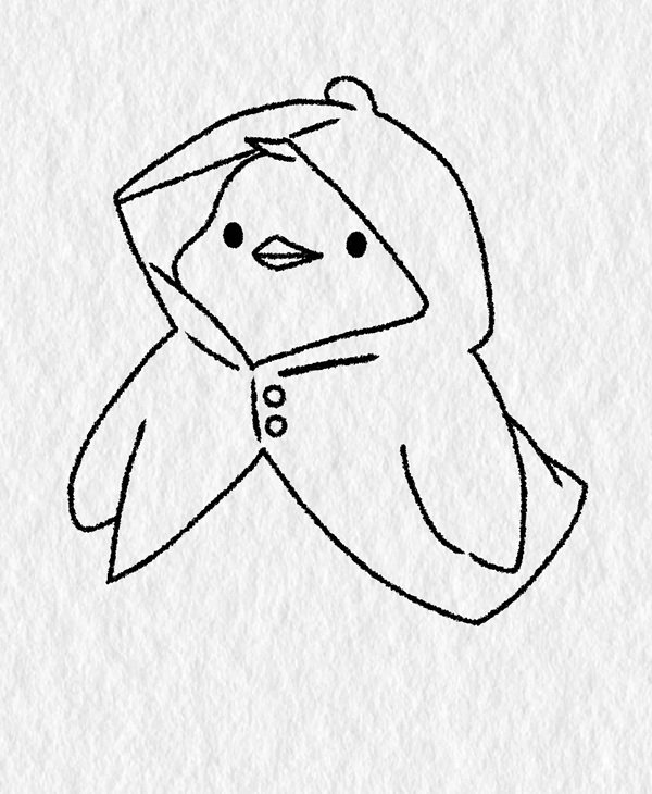 Cute chicken drawing easy 3