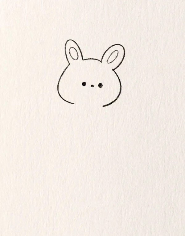 Cute easy cute how to draw a Bunny 2