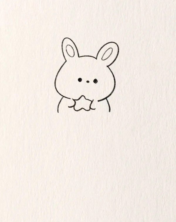 Cute easy cute how to draw a Bunny 3