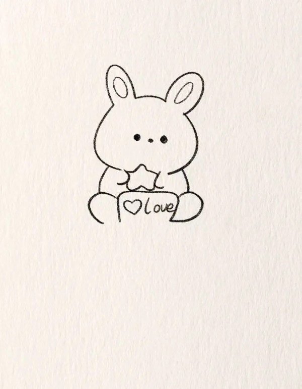 Cute easy cute how to draw a Bunny 4