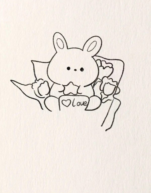 Cute easy cute how to draw a Bunny 6
