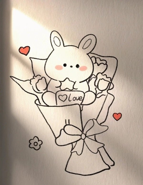 Cute easy cute how to draw a Bunny