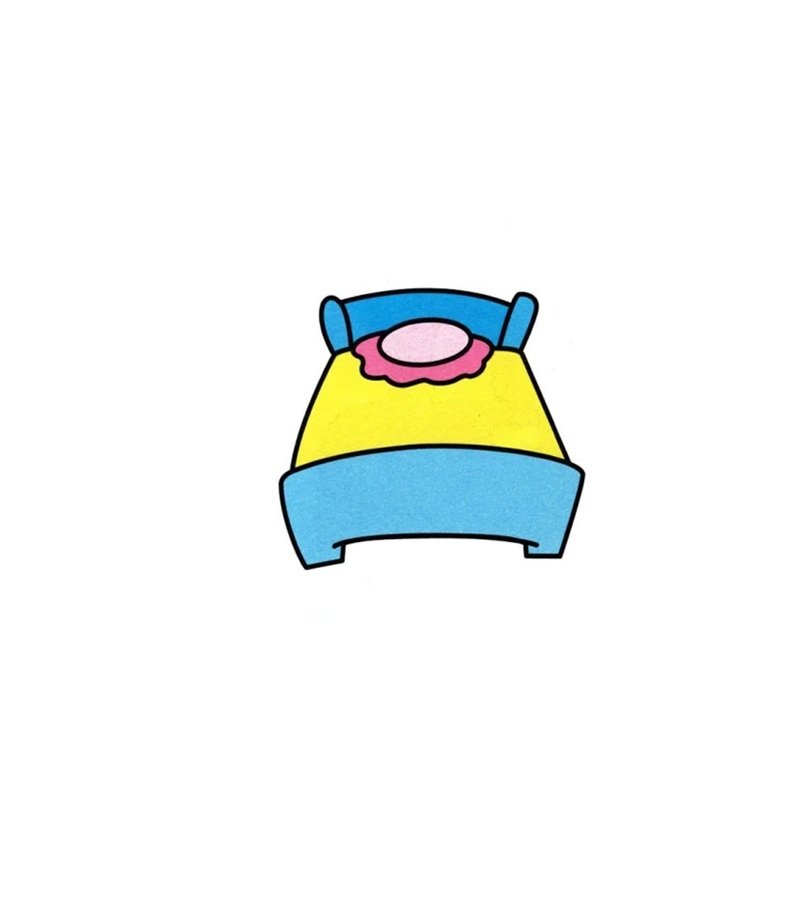 Easy how to draw a bed