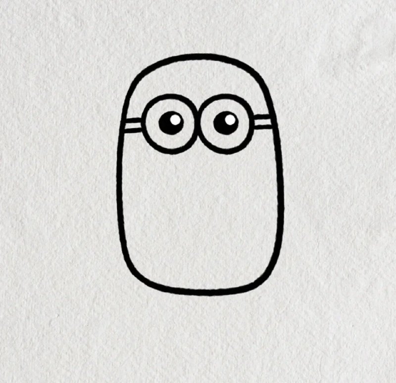 Easy how to draw a minion 2
