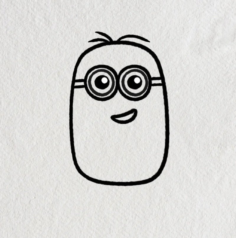 Easy how to draw a minion 3