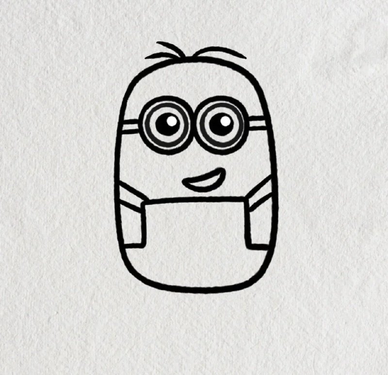 Easy how to draw a minion 4