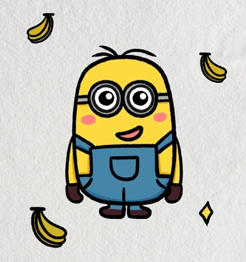 Easy how to draw a minion