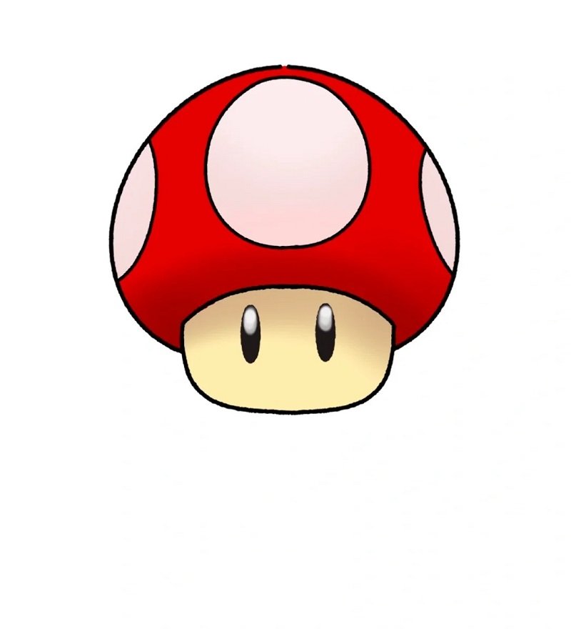 Easy how to draw a mushroom