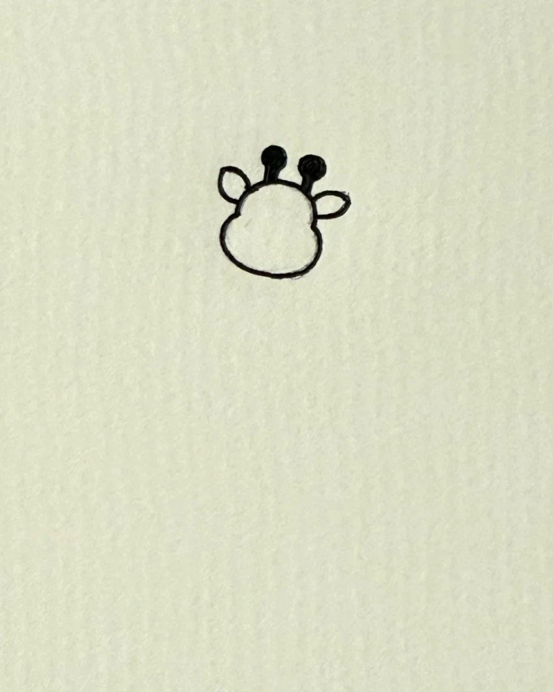 Giraffe how to draw 1