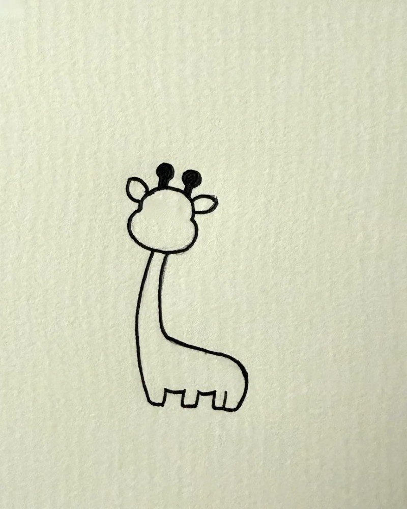 Giraffe how to draw 2