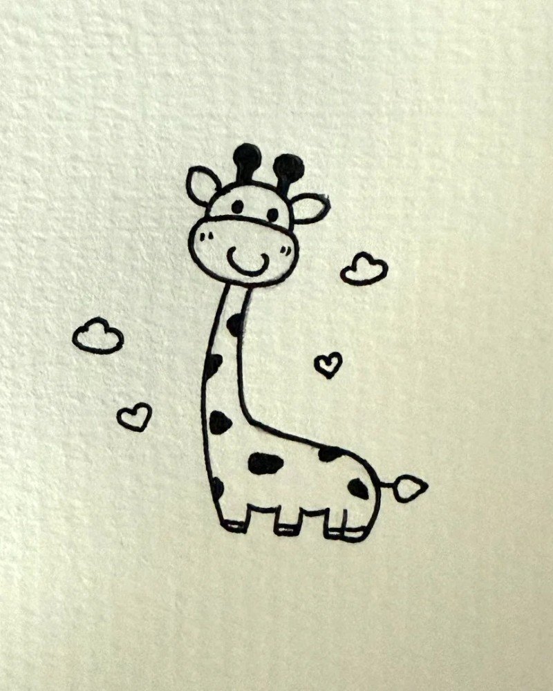 Giraffe how to draw