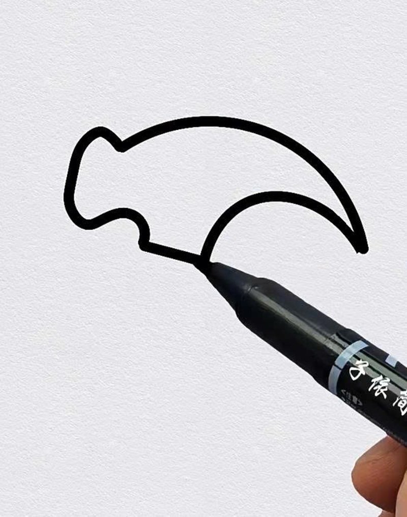 Hammer drawing for kids
