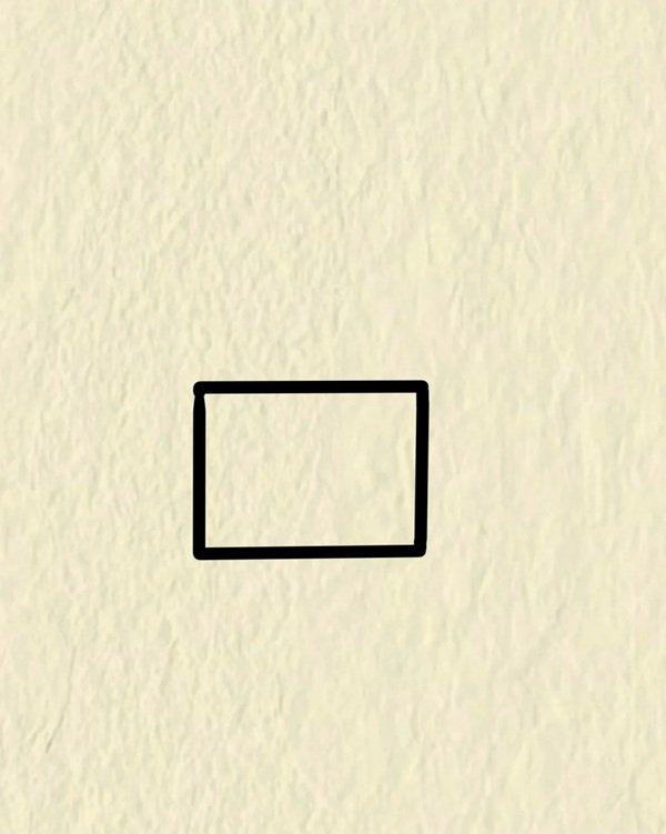 How to draw a 3d tv 1