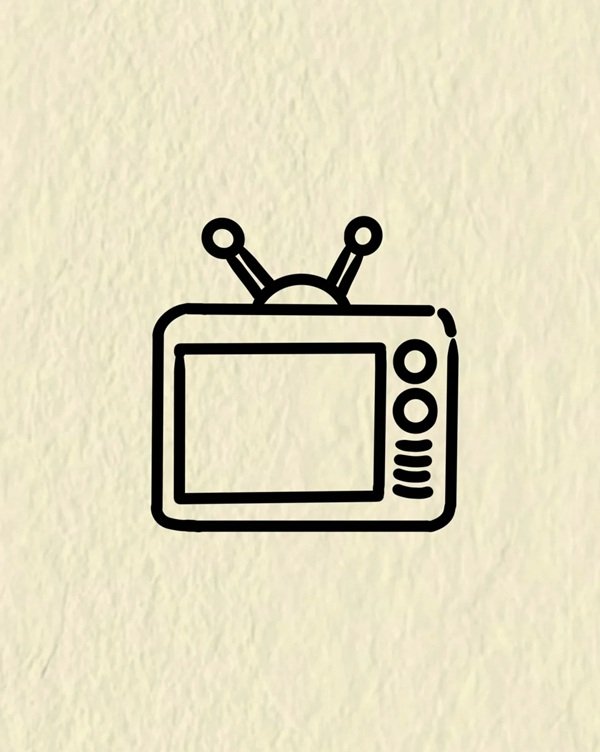 How to draw a 3d tv 3 