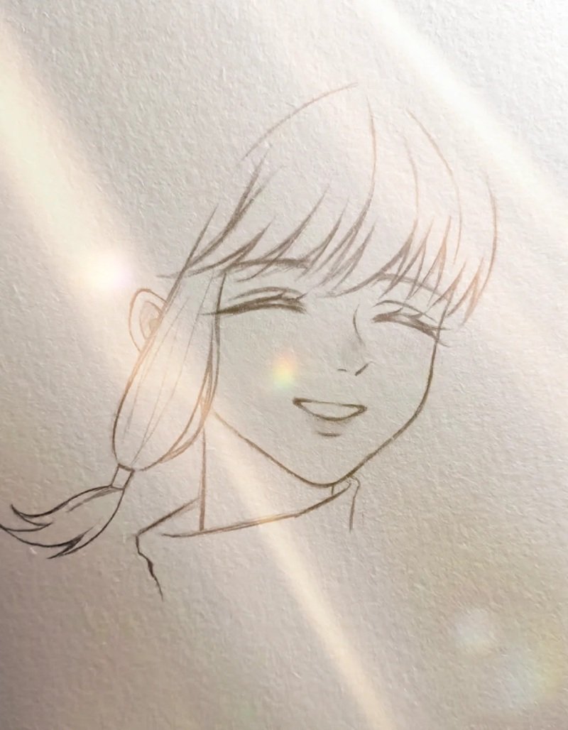 How to draw a anime smile 5