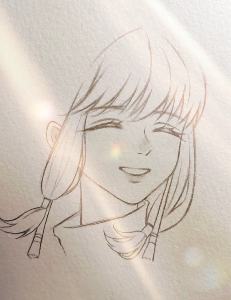 How to draw a anime smile 6