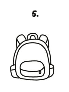 9 creative tricks on how to draw a backpack easily