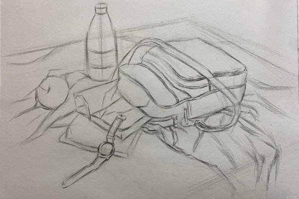 How to draw a backpack beautiful 2