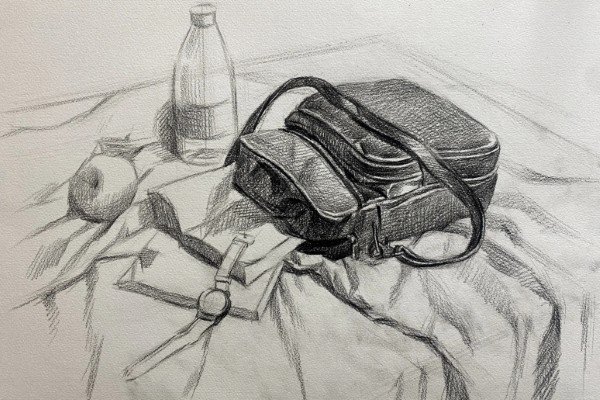 How to draw a backpack beautiful 3
