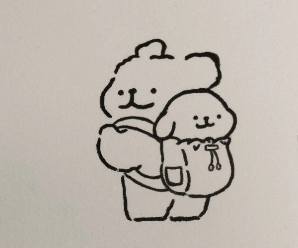 How to draw a backpack cute 6