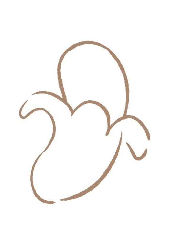 How to draw a banana easy 1