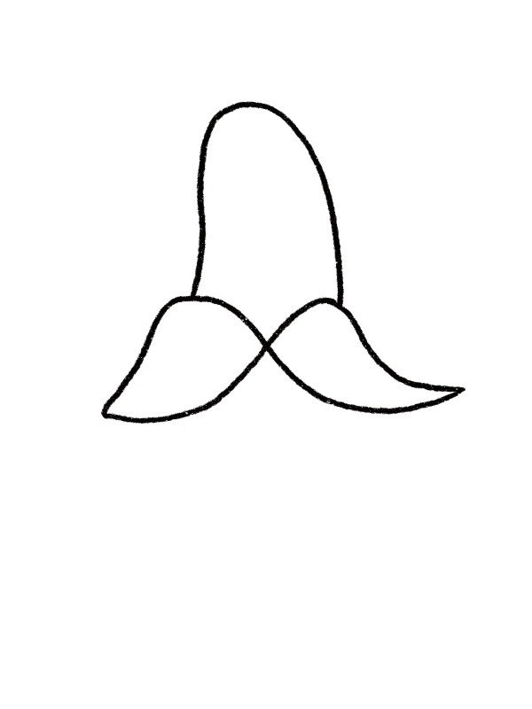 How to draw a banana step by step 3
