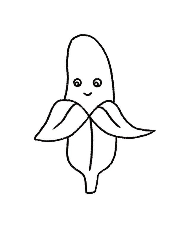 How to draw a banana step by step 6