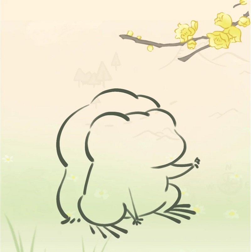 How to draw a basic frog 6