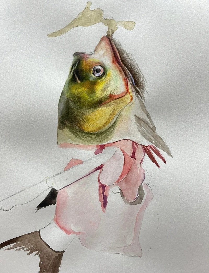 How to draw a bass fish step by step easy 3