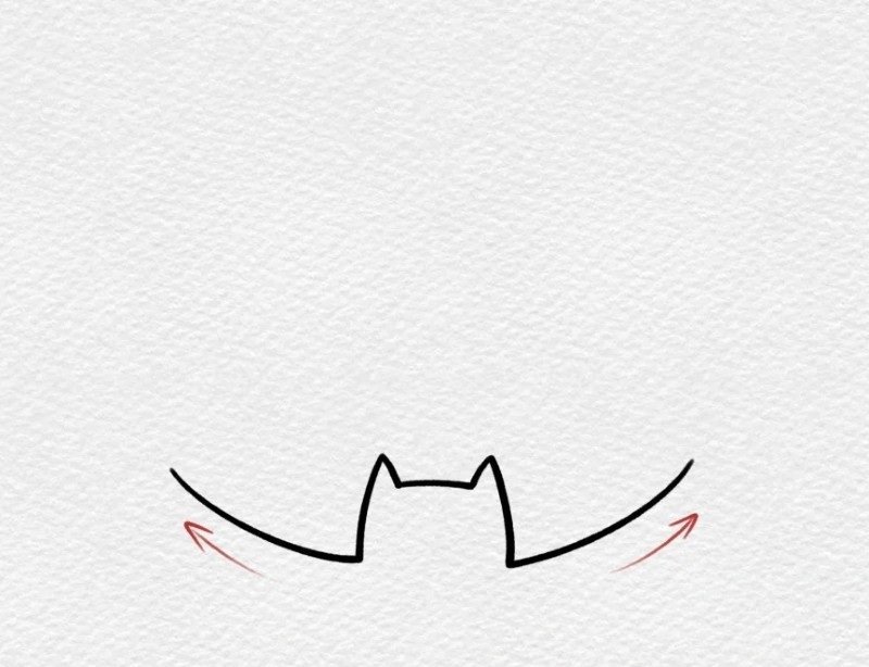 How to draw a bat easy 3