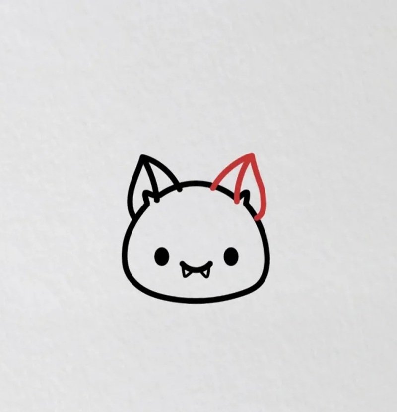 How to draw a bat for kids 5