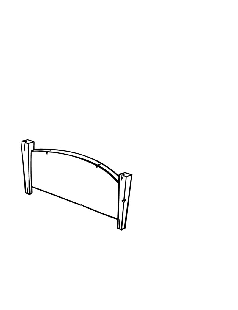 How to draw a bed