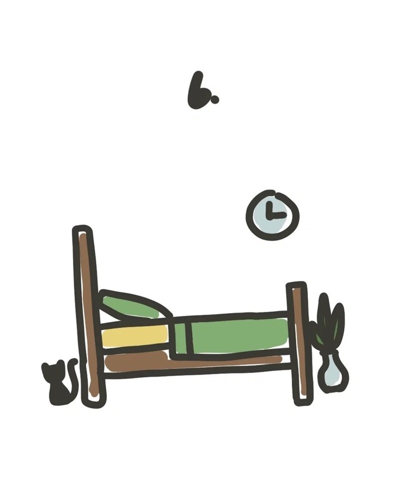 How to draw a bed easy