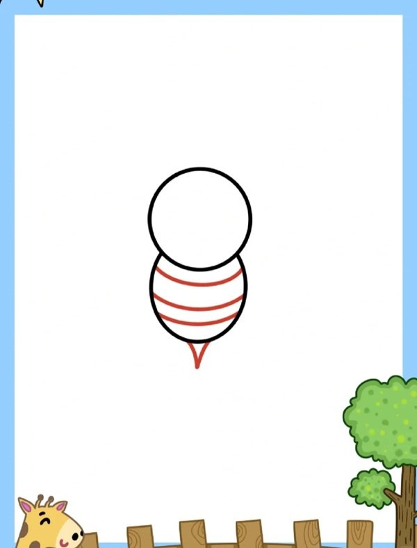 How to draw a bee 3