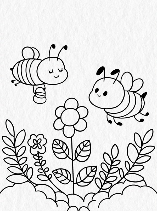 How to draw a bee easy 2