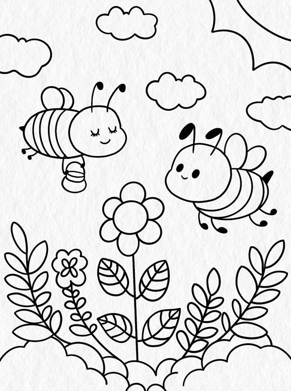 How to draw a bee easy 3