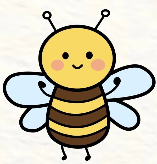 How to draw a bee for kids