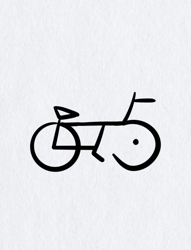 How to draw a bike step by step 3