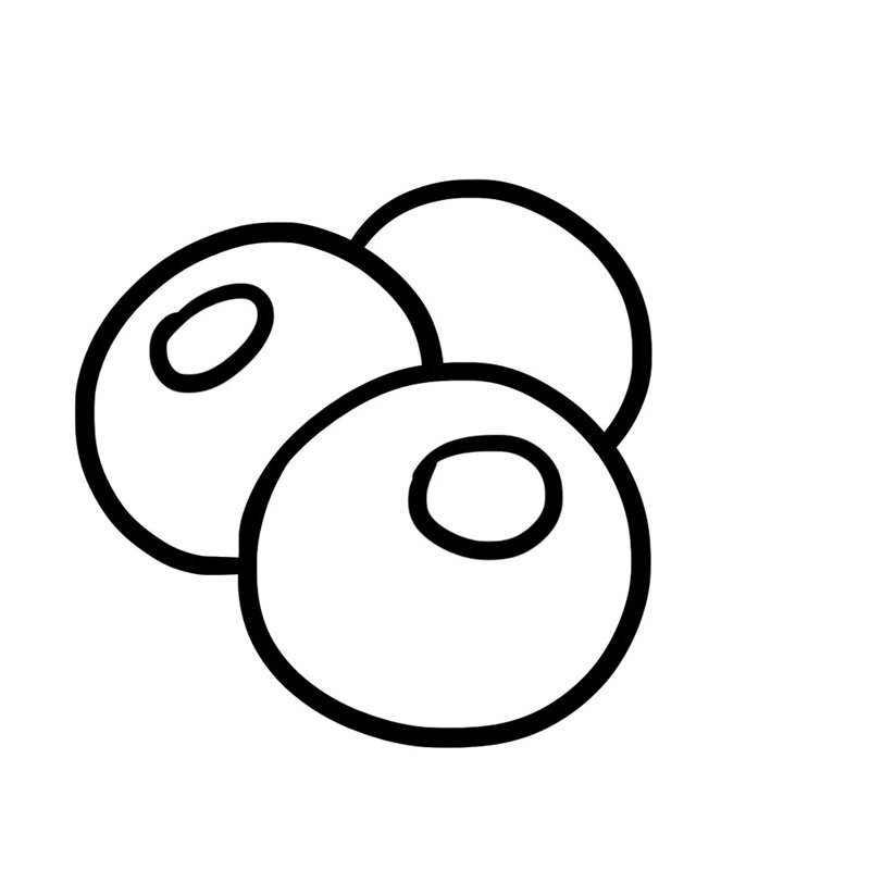 How to draw a blueberry 4